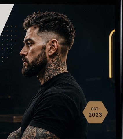 Stylowa męska fryzura w Hamadiel Barbershop
